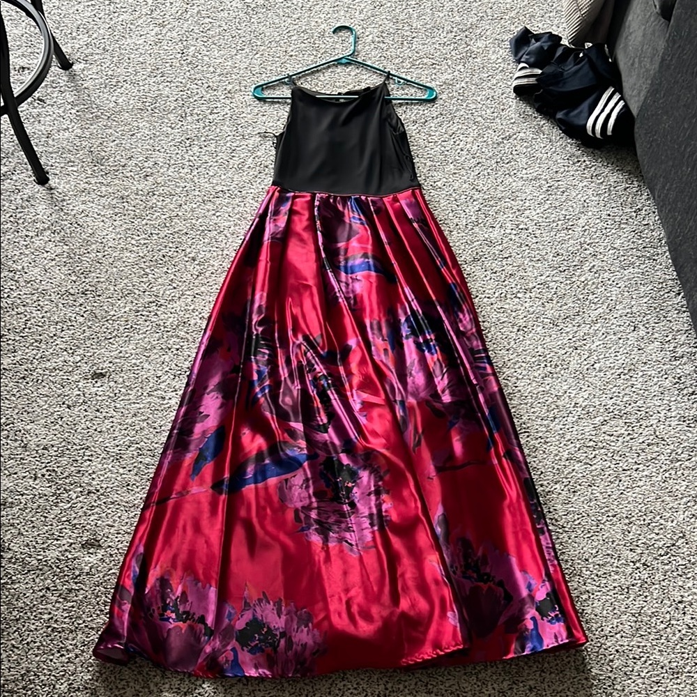 Aidan Mattox Shimmery A-Line Gown